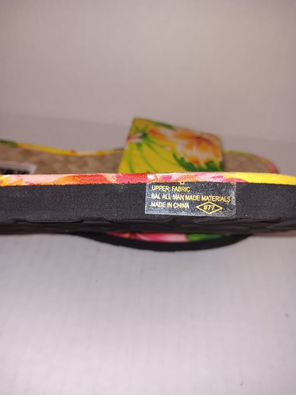 ESNY LIGHTWEIGHT TROPICAL HAWAIIAN PRINT  SANDAL SLIDES - Picture 9 of 9